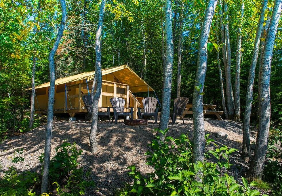 chalet camping belle-rivière