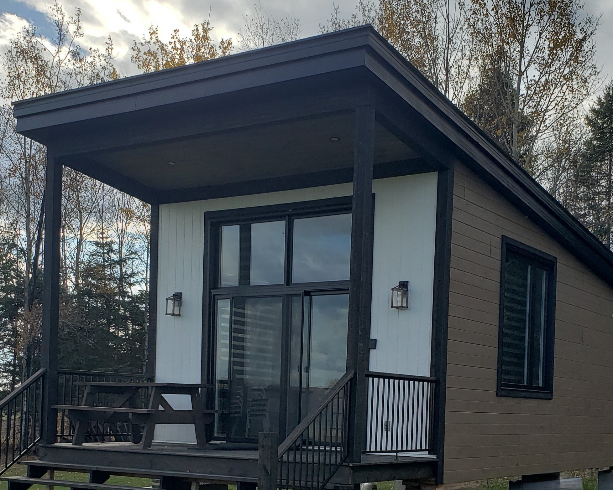 Chalet extérieur du Camping au Soleil Levant