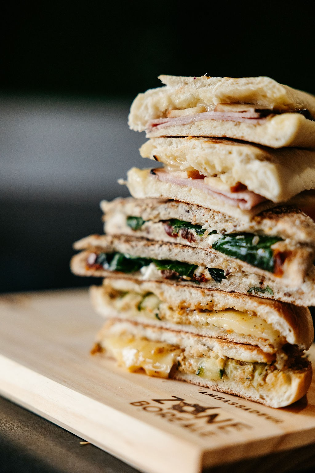 Sandwich fait par l'exode café